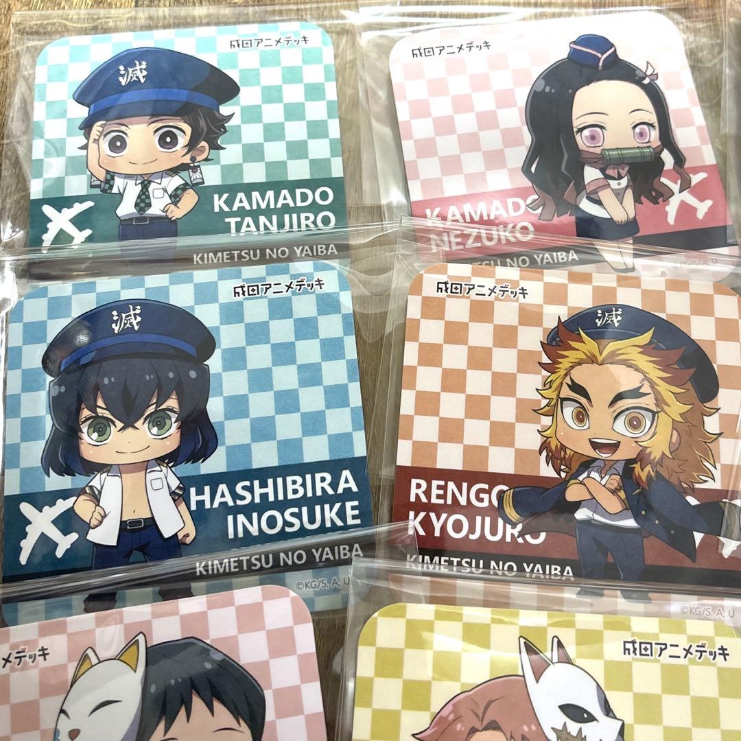 鬼滅の刃 ポップアップ 成田アニメデッキ 特典コースター全種セット
