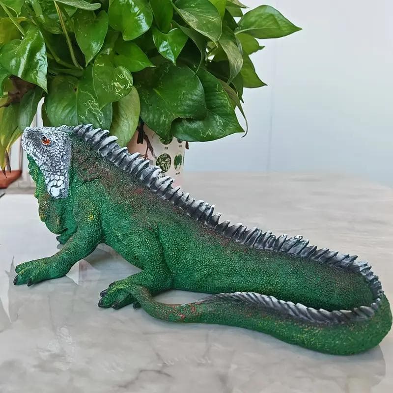 大型リアルなトカゲレプティルのフィギュア リアルな爬虫類レイアウト用品 35cm