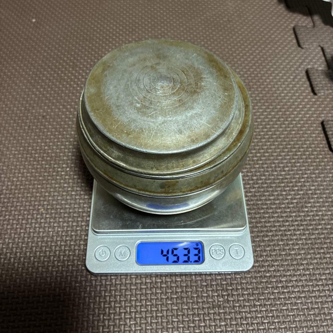 古錫　在銘　建水　茶こぼし　茶入　重453.5g煎茶道具　茶道具