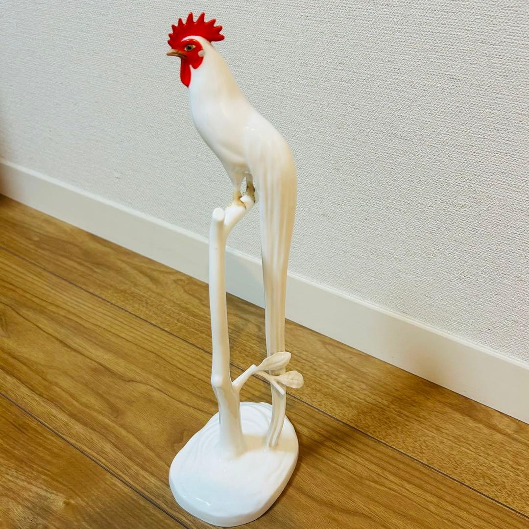 ノリタケ　置物オナガドリ(長尾鶏)