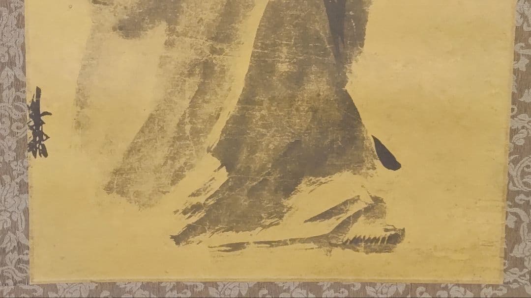 ご希望額まで値下げ～@中国宋時代の名作2本 『故宮院』晁補之・梁楷 印刷掛軸