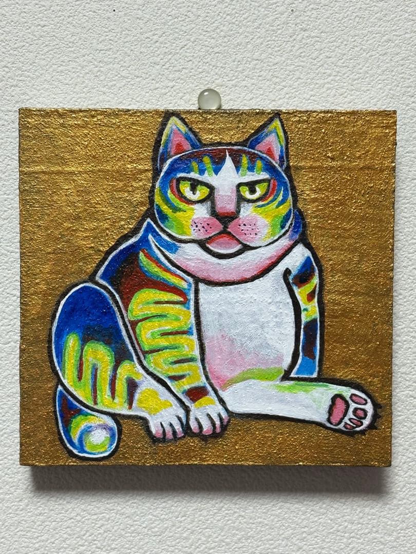 カラフルな猫のポップアート