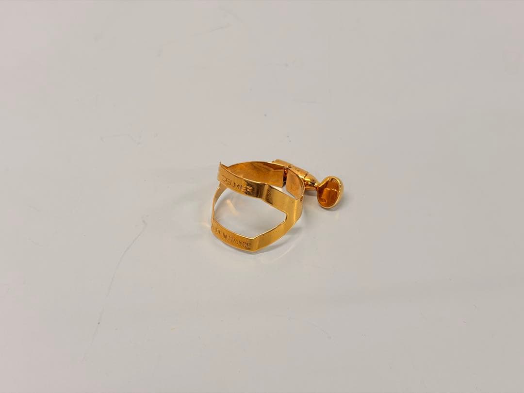 【美品】Selmer セルマー純正リガチャー　金メッキ　GP アルトサックス用