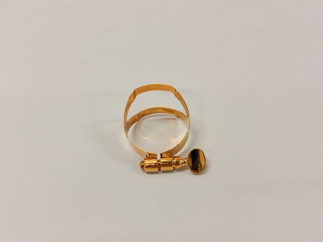 【美品】Selmer セルマー純正リガチャー　金メッキ　GP アルトサックス用