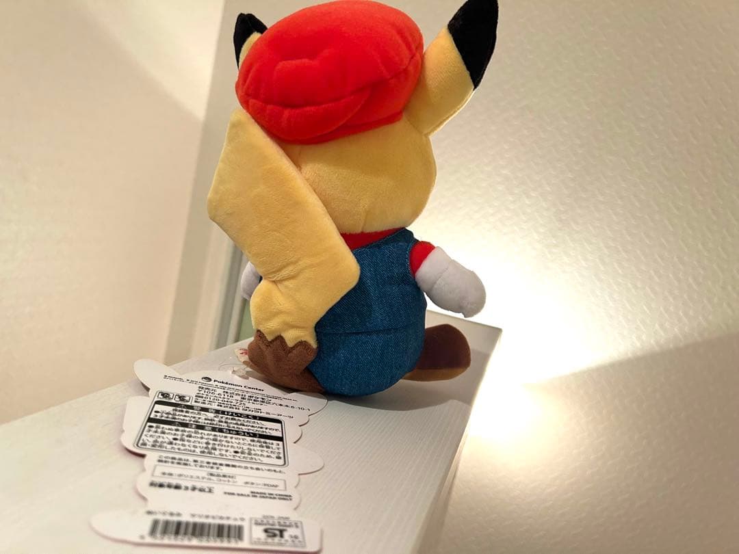新品タグ付き✨ポケモンセンターオリジナル マリオピカチュウ ぬいぐるみ