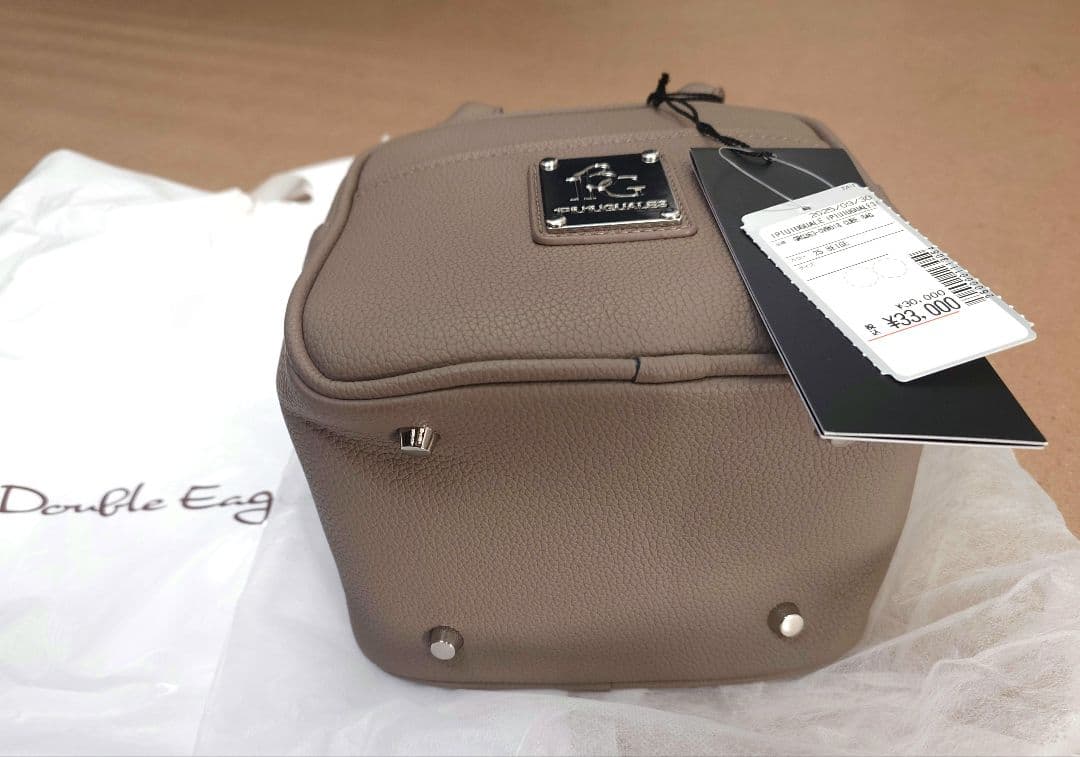 新品 1piu1uguale3 GOLF ハンドバッグ ラウンドバッグ ブラウン