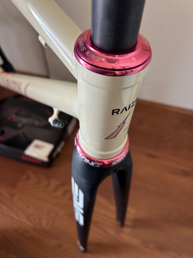 RAIZIN ロードバイクフレーム ENVE クリスキング　雷神　クロモリ