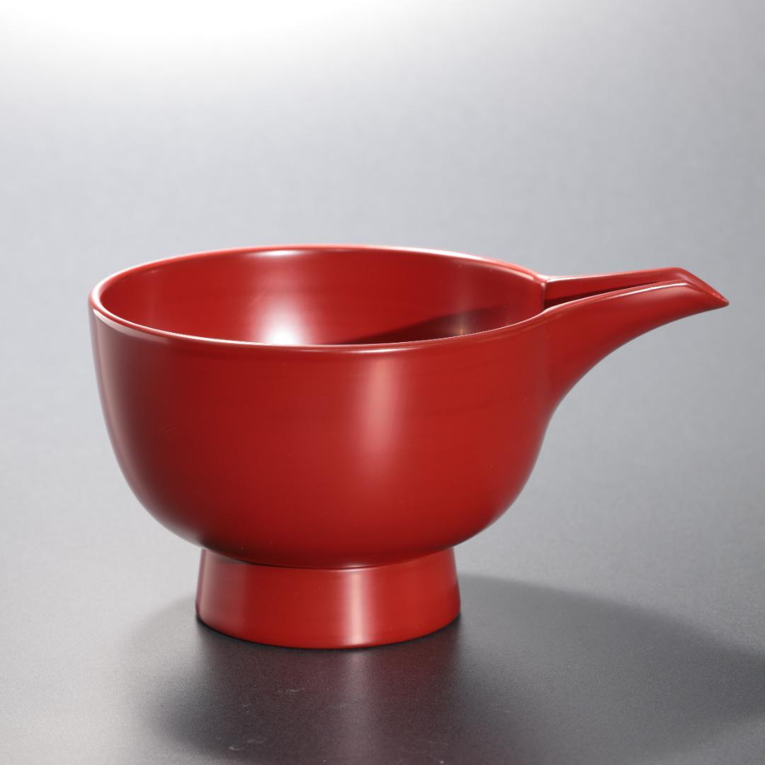 朱塗　片口　浄法寺漆器　酒器　美品　R1585N3