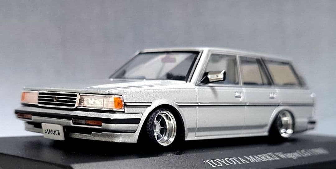 1/43　マークⅡ　ワゴン改　LG　ハヤシストリート　アルミ製　深リム　希少品