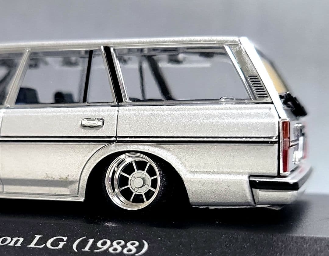 1/43　マークⅡ　ワゴン改　LG　ハヤシストリート　アルミ製　深リム　希少品