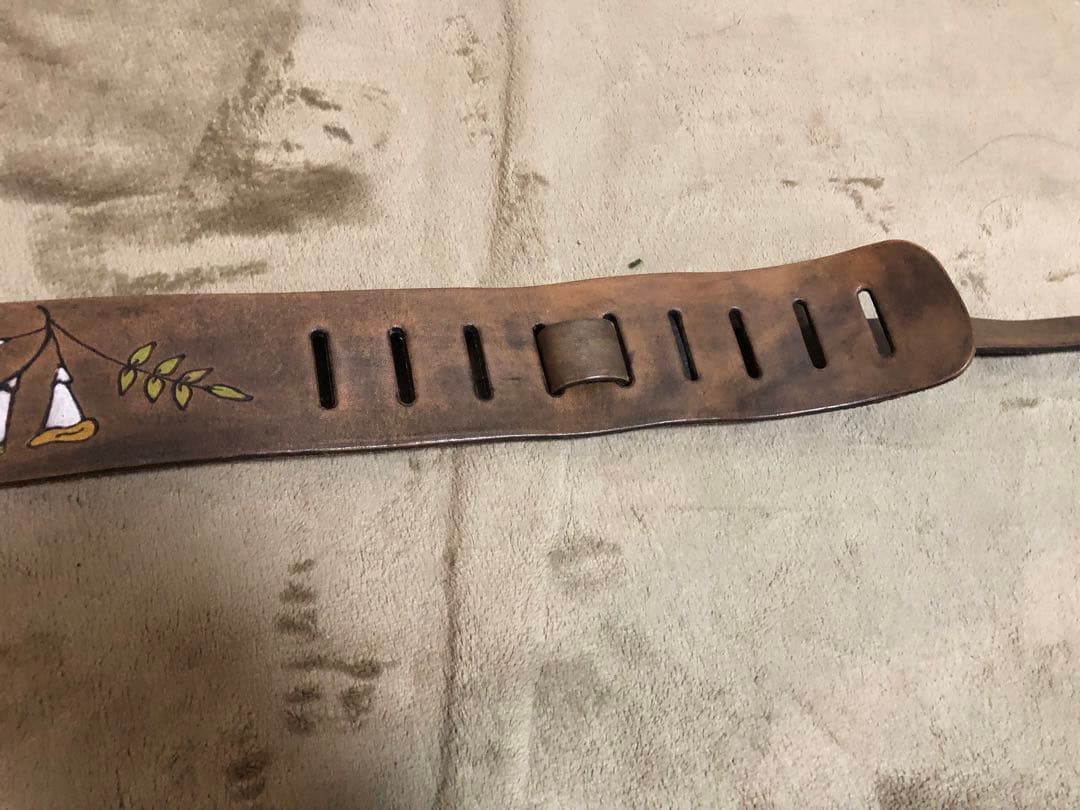 ギター レザーストラップ　特注 別注 アメリカ製ハンドメイド