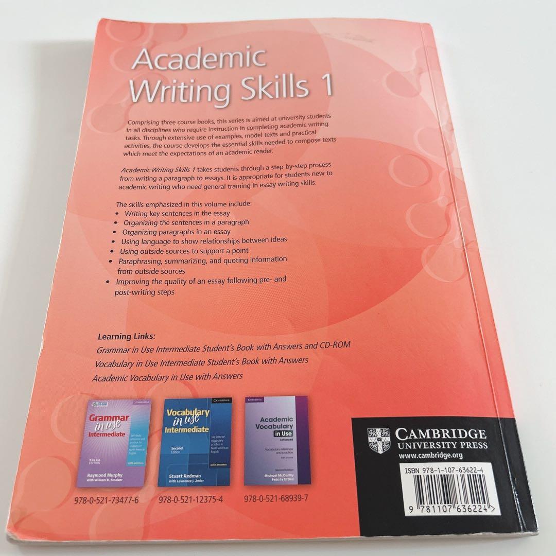 Academic Writing Skills 1 学生用ブック
