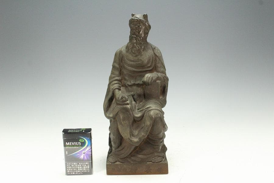古銅 神農像 骨董品(K-LC977)