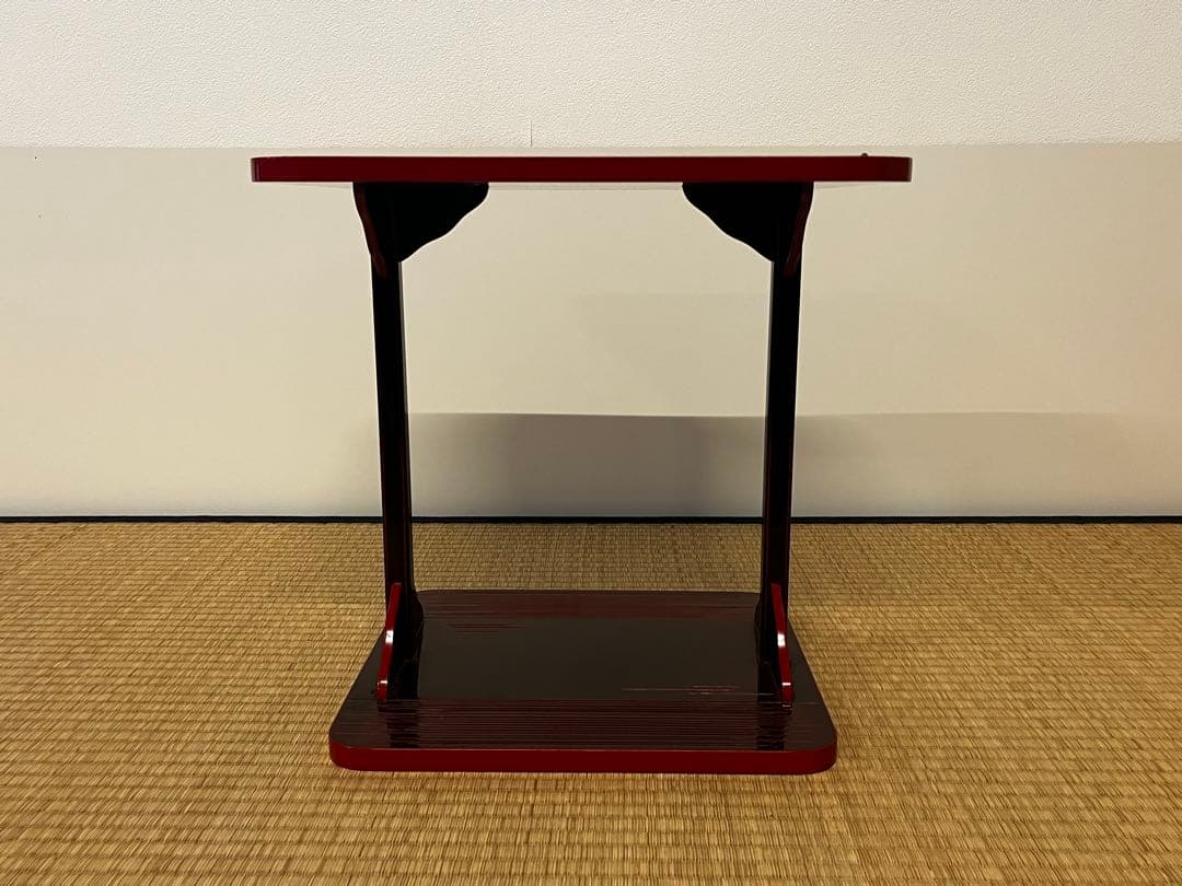 塗師 目白宗芳 小四方棚 輪島塗 組立棚 木製 茶棚 棚物 茶道具 共箱