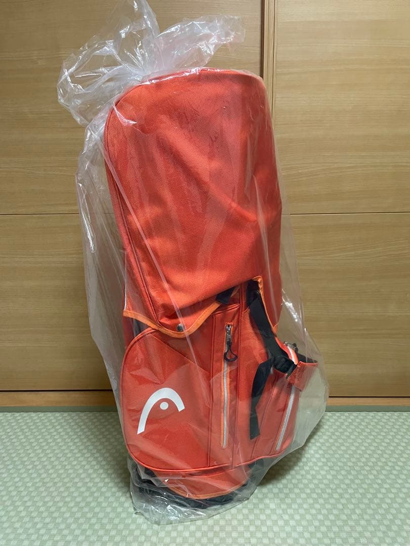 HEAD パワービルド ゴルフ スタンドキャディバッグ９型　オレンジ　新品