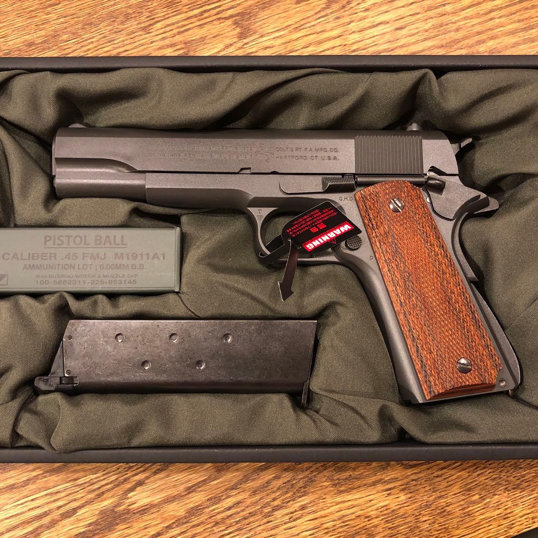 東京マルイＭ1911A1 コルトガバメント、PDIインナーバレル、木グリ付超美品