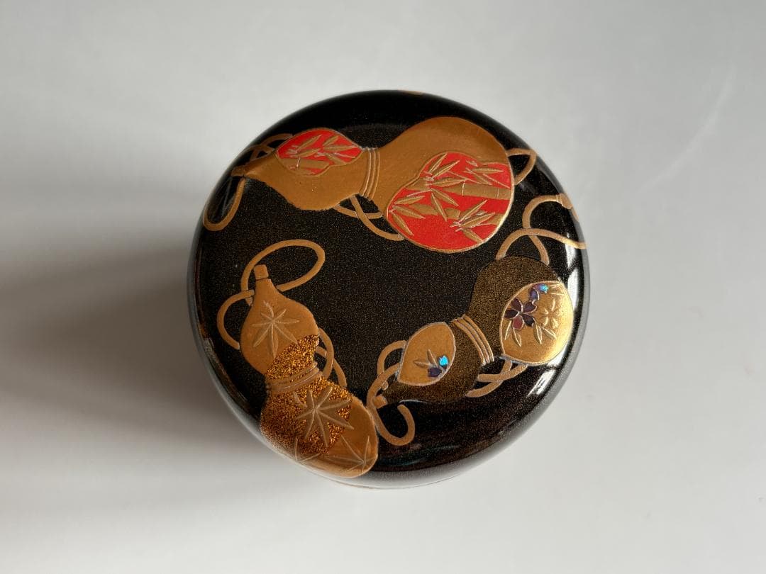 中村宗悦　六瓢蒔絵　大棗　薄茶器　茶道具