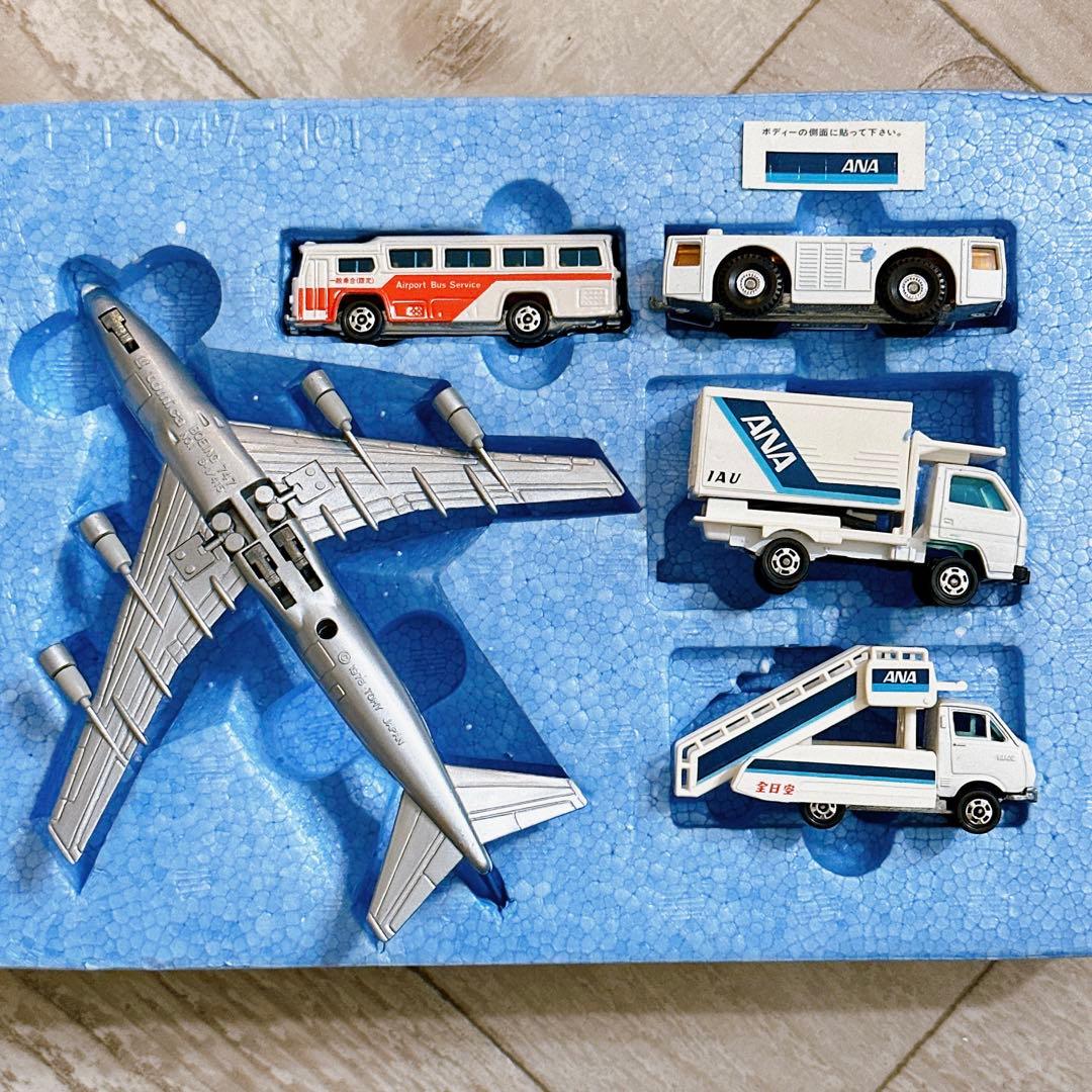 【激レア】トミカ 新空港セット スーパージャンボ 全日空 TOMY★当時物