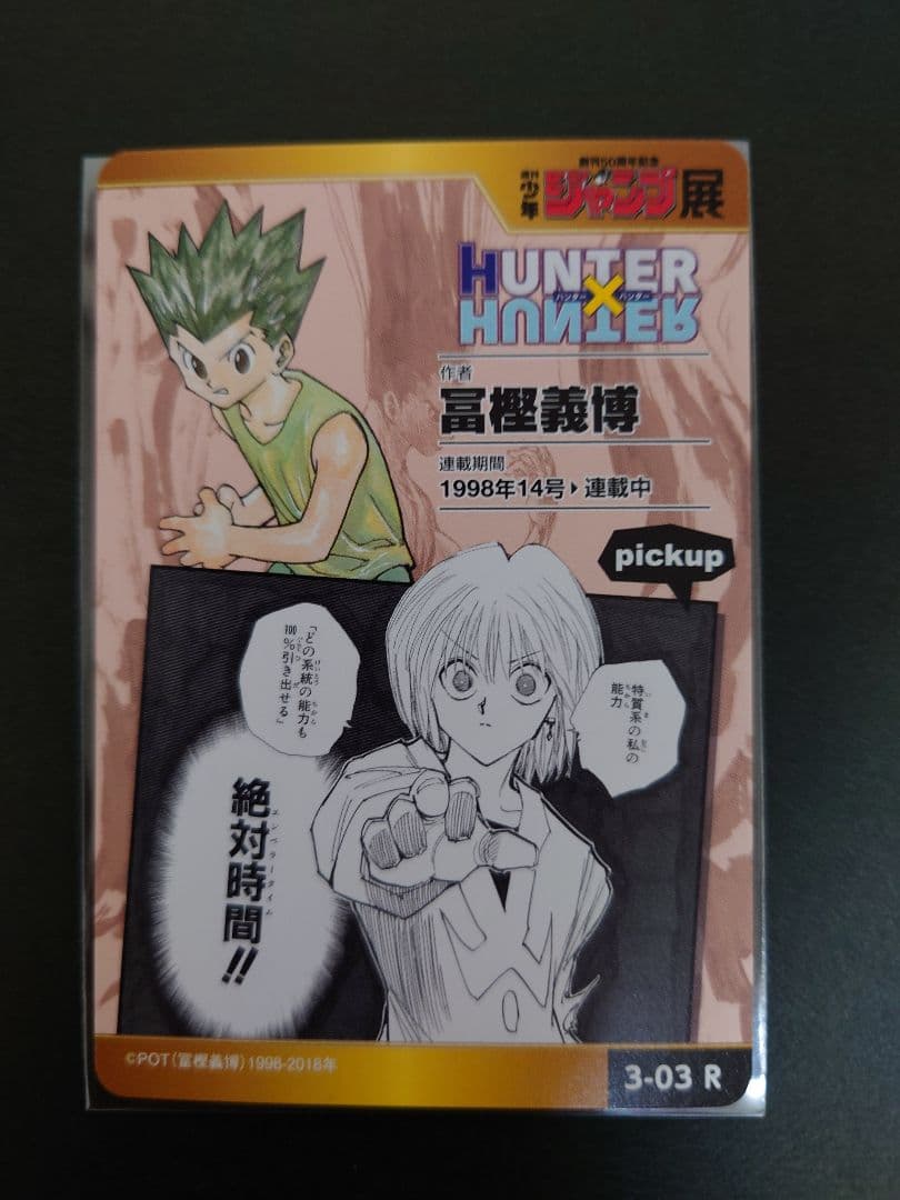 ジャンプ展　オールスターカードコレクション　レア　ホロ　キラ　ハンターハンター