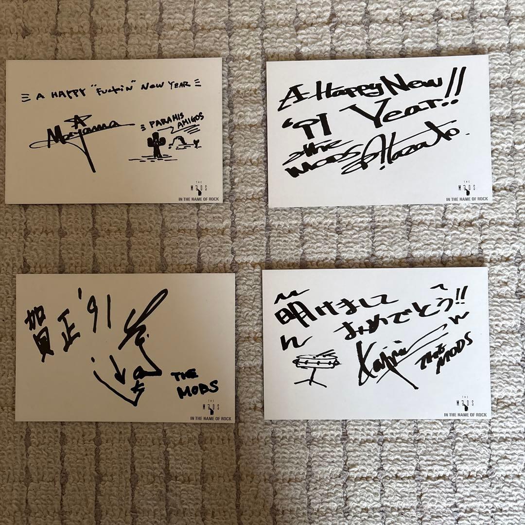 ＴＨＥ　ＭＯＤＳ　ポストカードセット サイン入り