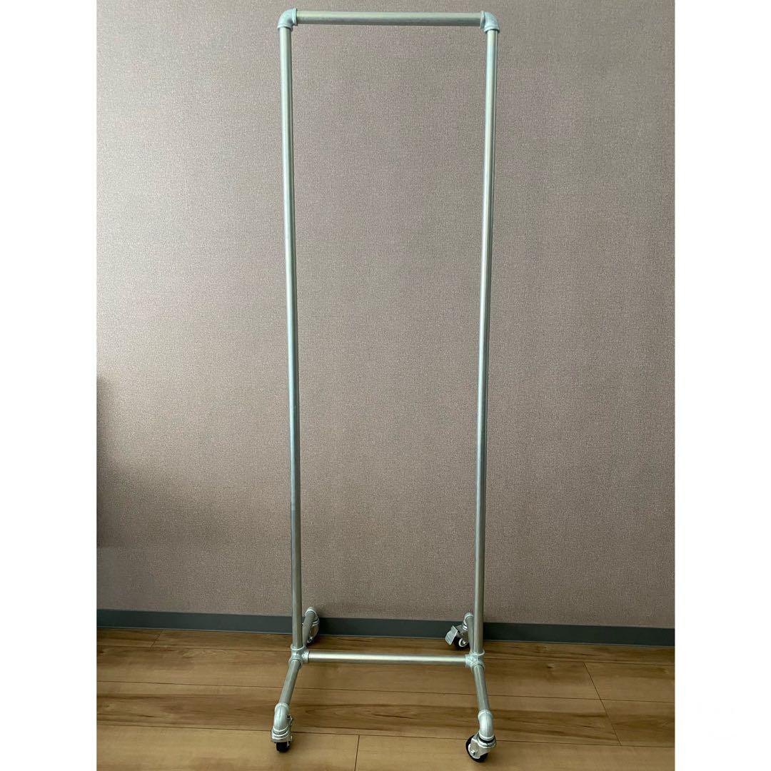 希少 廃番 HATCH購入 水道管 ガス管 ハンガーラック キャスター付 完成品