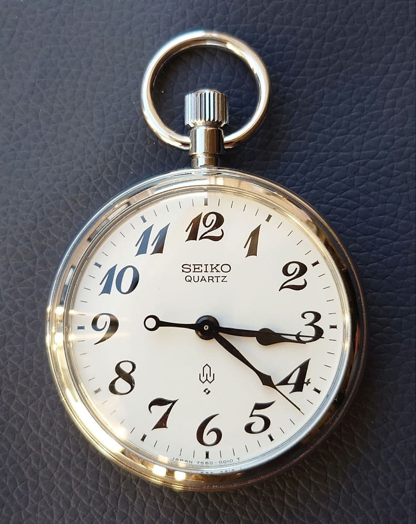 【稼働】上野駅開業100周年 刻印あり セイコー SEIKO 鉄道時計 懐中時計
