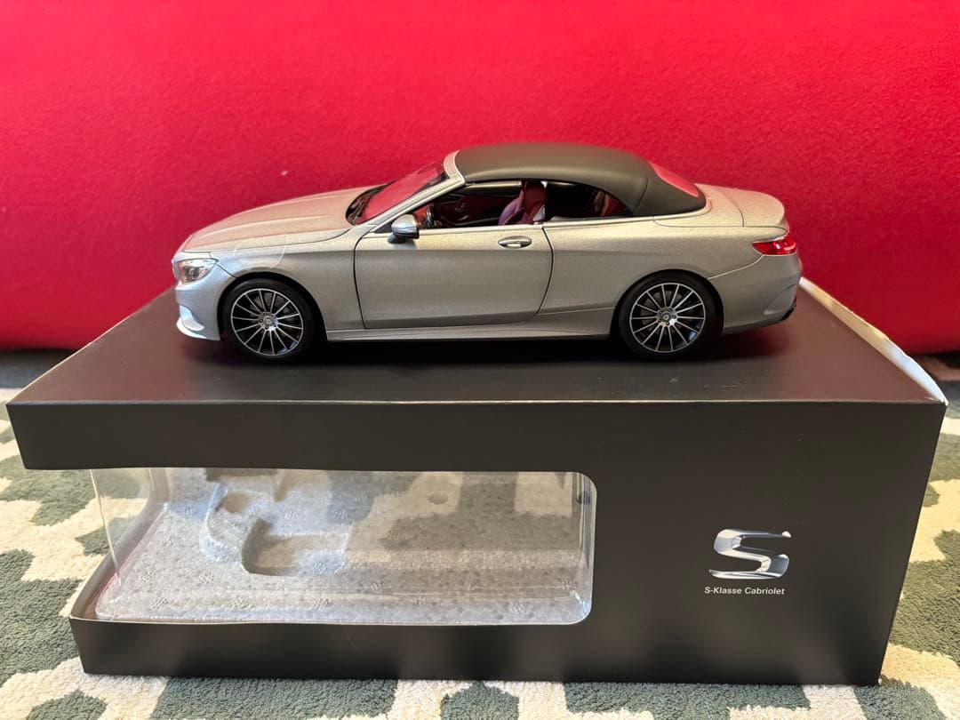 ノレブ 1/18 メルセデス ベンツ Sクラス カブリオレ グレー ミニカー