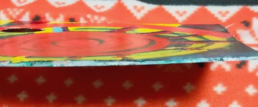 絵画　タイトル　コンクリートにえがいた目だま　☘ 原画