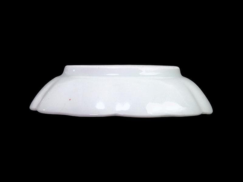 古伊万里 　染錦　河骨紋の図　手塩皿　3寸半皿　４枚 　D417AS-fbuw