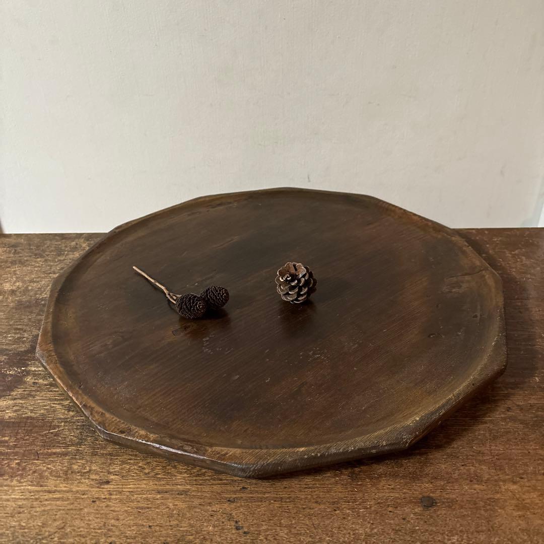 李朝十二角膳天板その63 盆.古道具.骨董品.韓国骨董. Antique.酒器盆