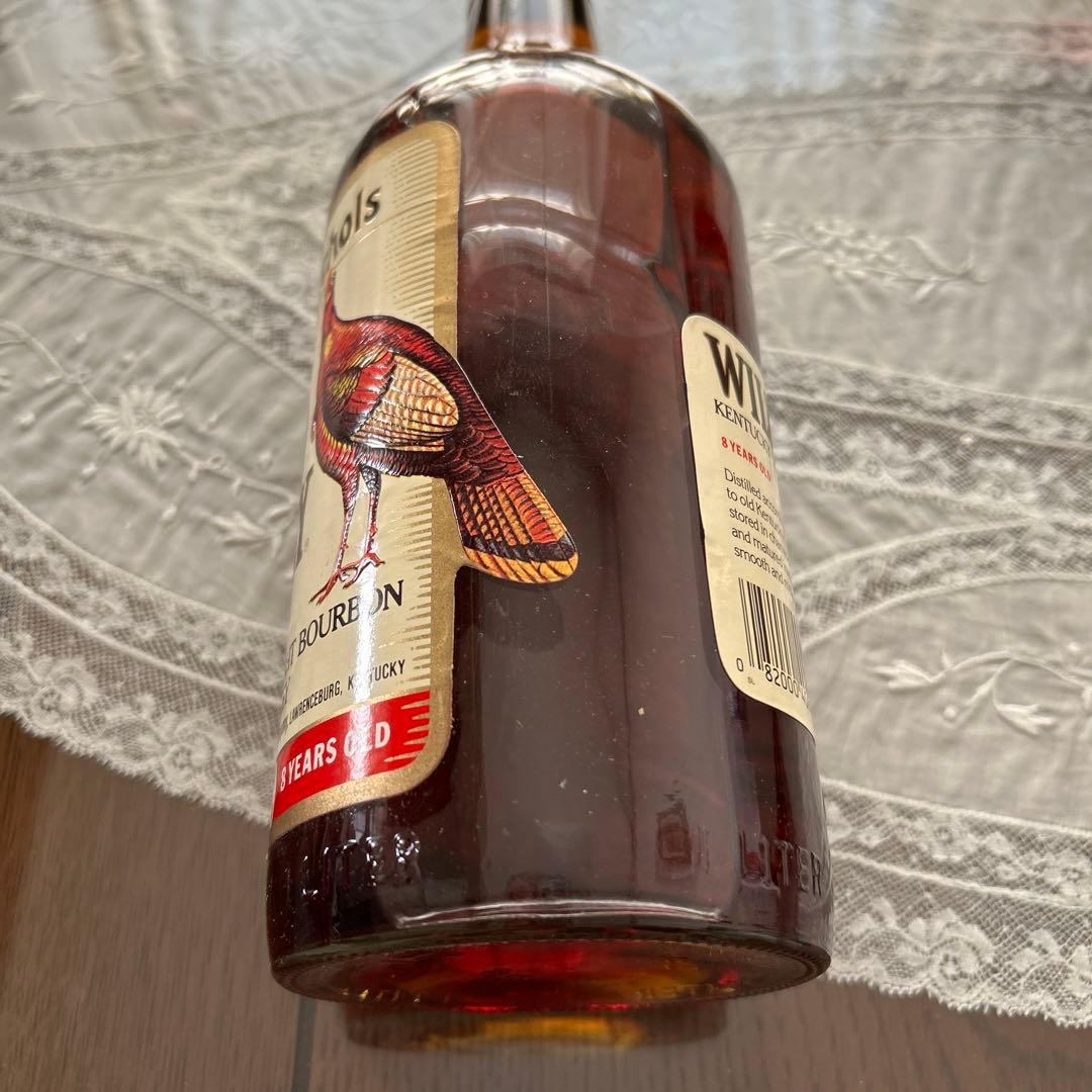 【新品・未使用】ワイルドターキー8年・1リットル旧ラベル