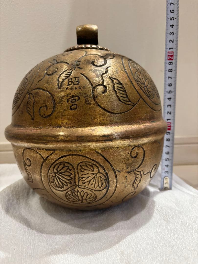 東照宮 大鈴 三葉葵紋 元禄元年 神社寺院