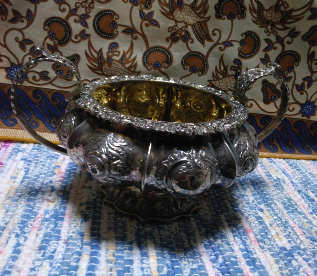 アンティーク　スターリングシルバー　ジョージア　スリーピース　ティーセット