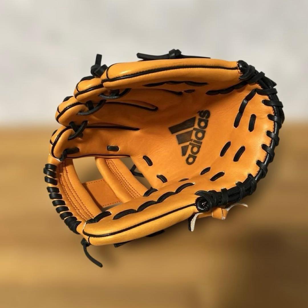 【未使用品】adidas GIANTS 軟式グローブ オレンジ