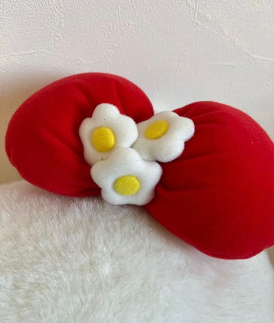 【美品】【希少】ハローキティ ぬいぐるみ 大 特大 花柄ドレス レトロ 限定