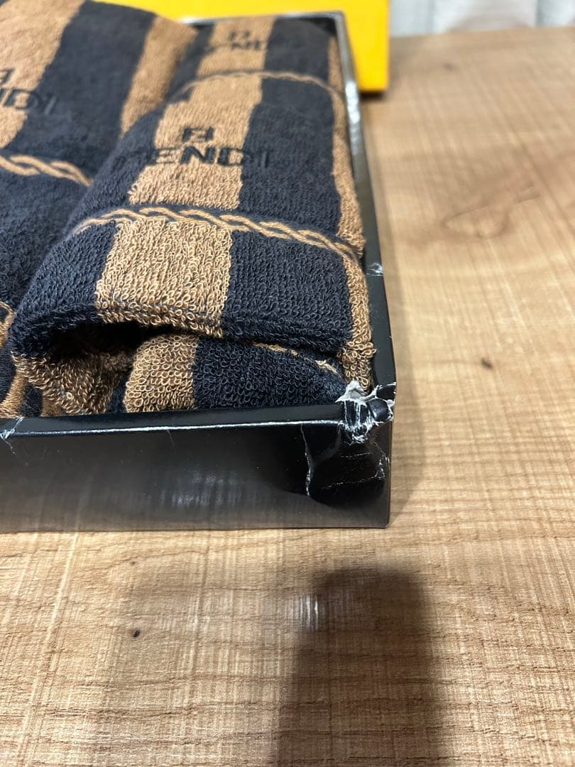 FENDI タオルセット ブラウン/ブラック