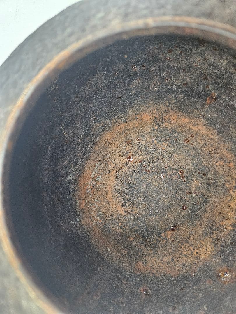龍文堂 福壽紋荒肌姥口鉄瓶 茶道具 急須薬缶 湯沸 古美術品