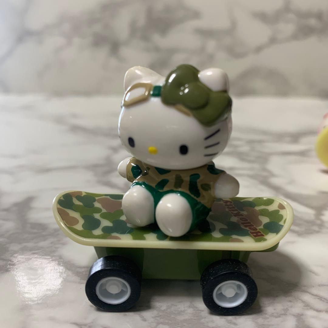 Sanrio Hello kitty チョロQ 2000年　スケボーキティ　3点