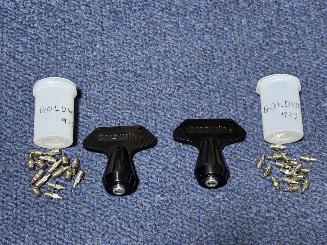 GOLDWIN カンガルー革のホワイト 陸上競技スパイク 短距離用 26.0cm