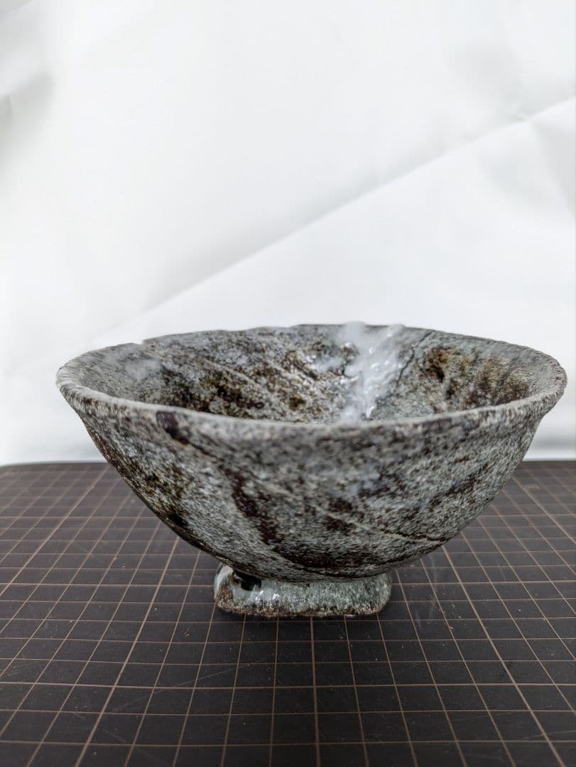 抹茶茶碗、多胡石茶碗、石彫刻茶碗、倉田辰彦作、日本製