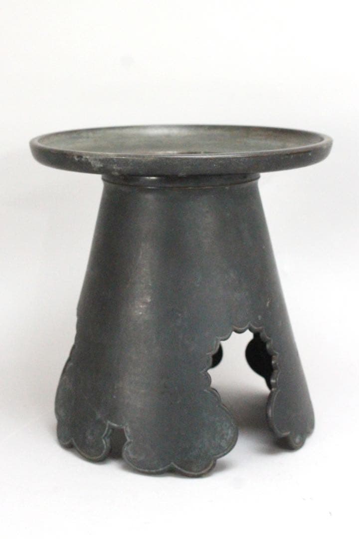 No5075 池坊専明好　御玄猪　薄端　重量3.95kg 池坊専啓箱書　送料無料