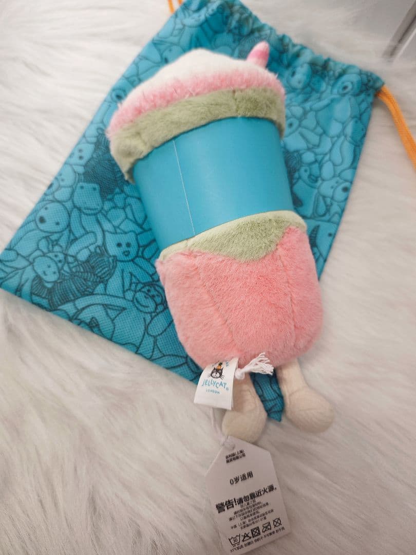 【新品】ジェリーキャット上海限定ぬいぐるみイチゴラテ
