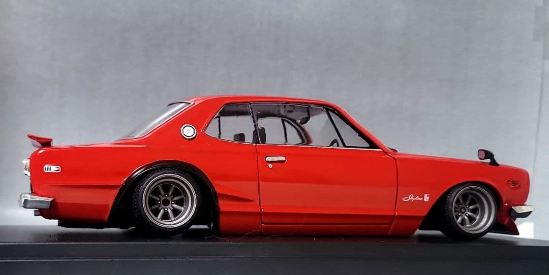 1/24　スカイライン改　ハコスカ2Dr　GT-R　ワタナベ　ホイール　深リム