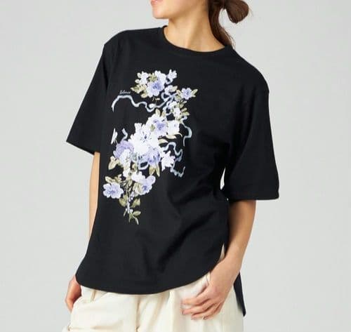 お値下げ　チャコット　オーバーTシャツ　花柄　ヨガ　バレエ　ジム