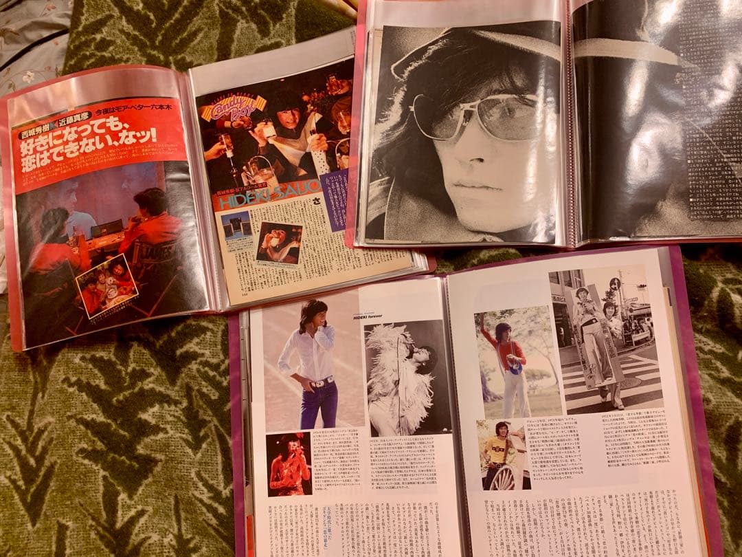 西城秀樹　★雑誌切り抜き250ページ〜300ページ★ファイル3冊★希少記事多数