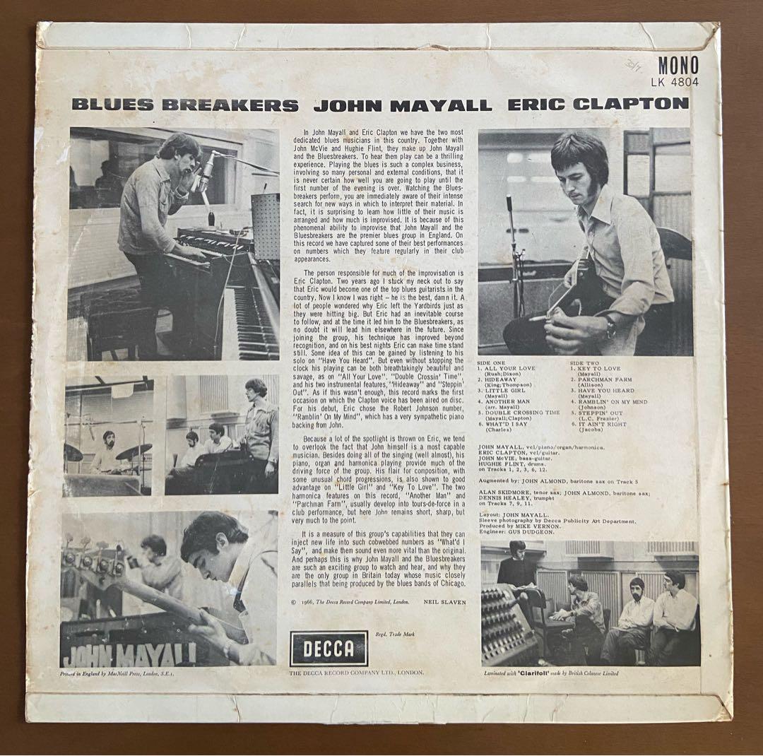 洋楽 Blues Breakers With Eric Clapton (MONO)