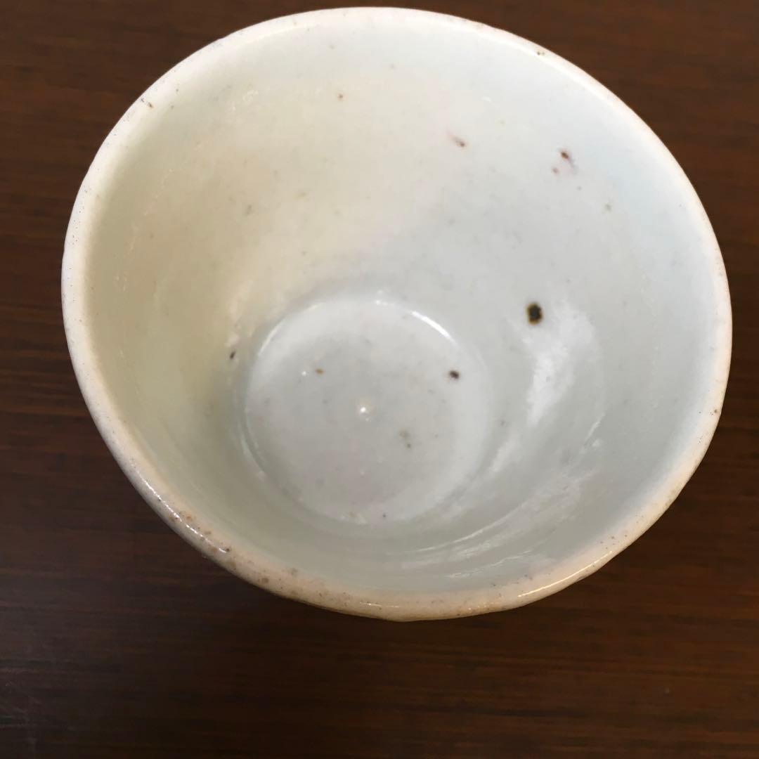 骨董　アンティーク　古伊万里　白磁　蕎麦猪口　酒器　初期　無傷　そば猪口