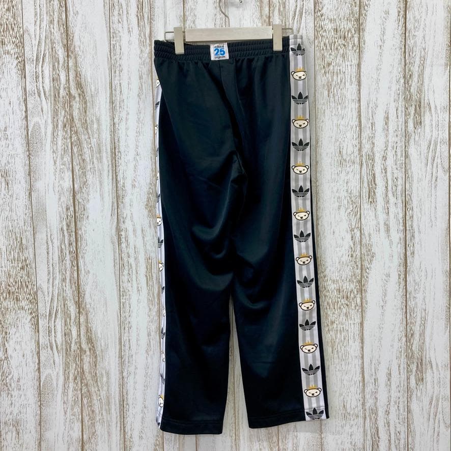 アディダス×NIGO　コラボ　トラックパンツ　裏起毛　クマロゴ　SST　黒　90