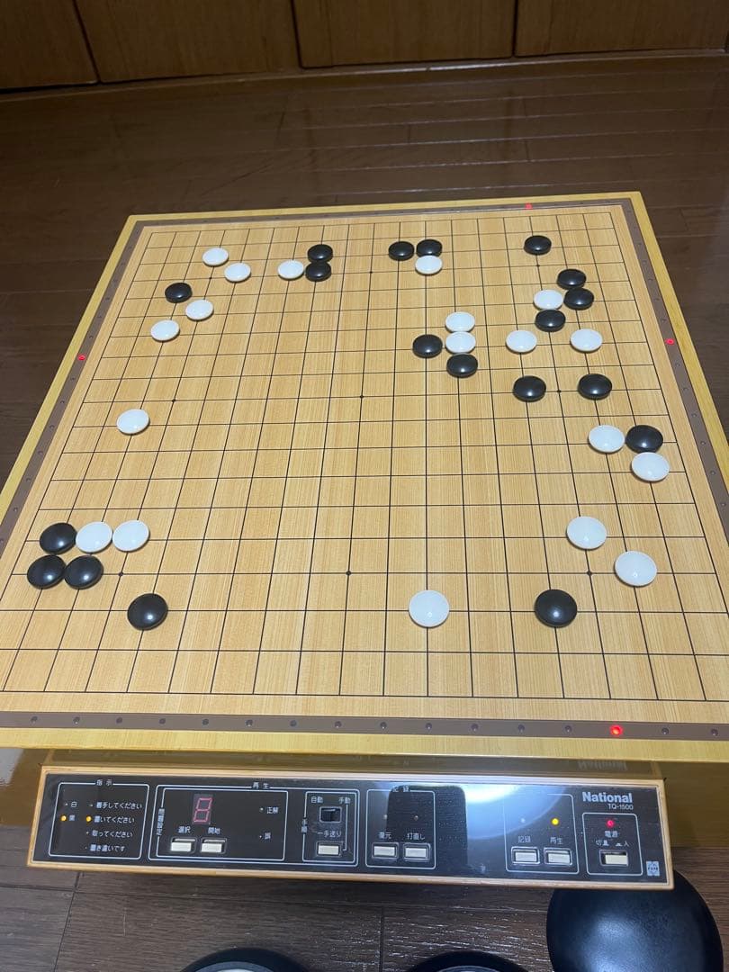 ナショナル電子碁盤　名局TQ-1500 ソフトカード27枚、記録カード42枚付き