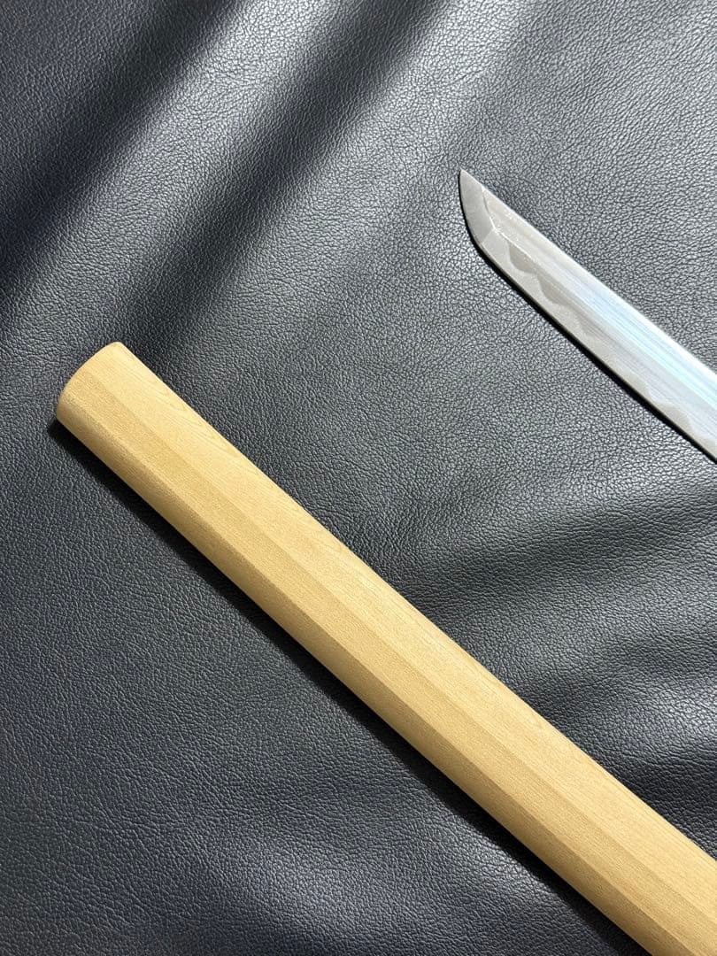 刀　かたな　剣　けん　美品　軽い　白鞘　中尺　模造刀　模擬刀　舞踊　芝居